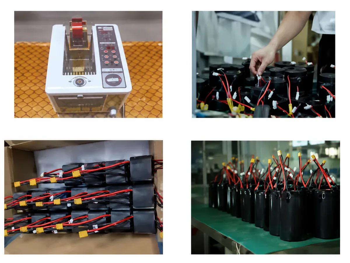 Lithium battery PACK final quality control, harness inspection, and packing process