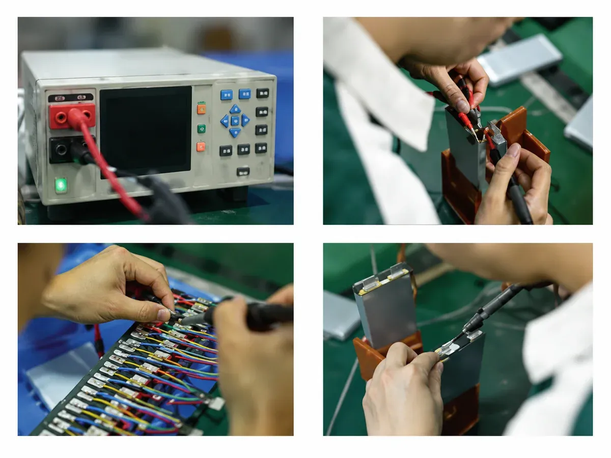 Pouch lithium battery PACK soldering temperature control and harness soldering process
