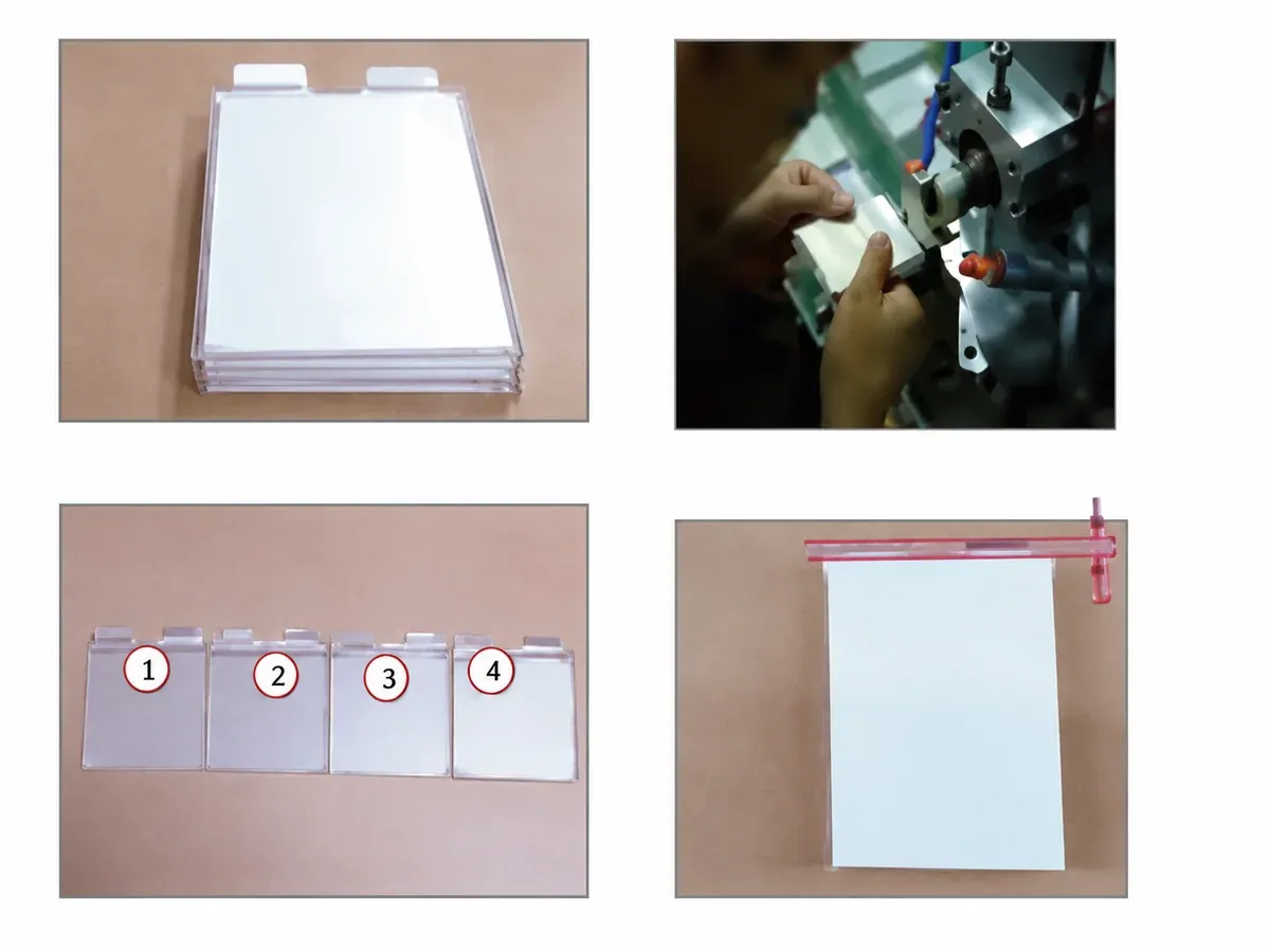 Pouch lithium cell tab trimming and cell forming process